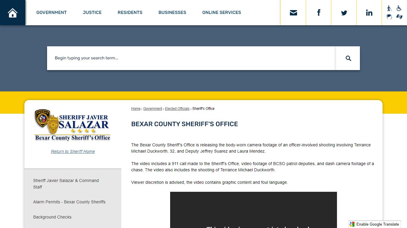 Bexar County Sheriff's Office | Bexar County, TX - Official Website